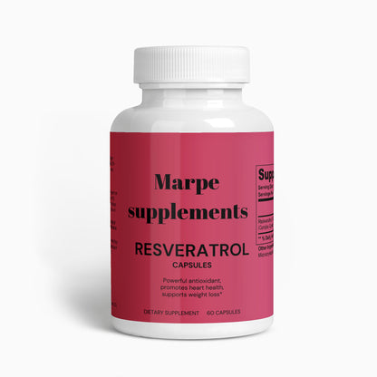 Resveratrol 50% 600mg Specialty Supplements from MARPE