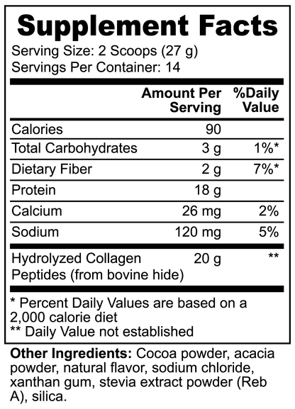 Grass-Fed Collagen Peptides Powder (Chocolate) Proteins & Blends from MARPE