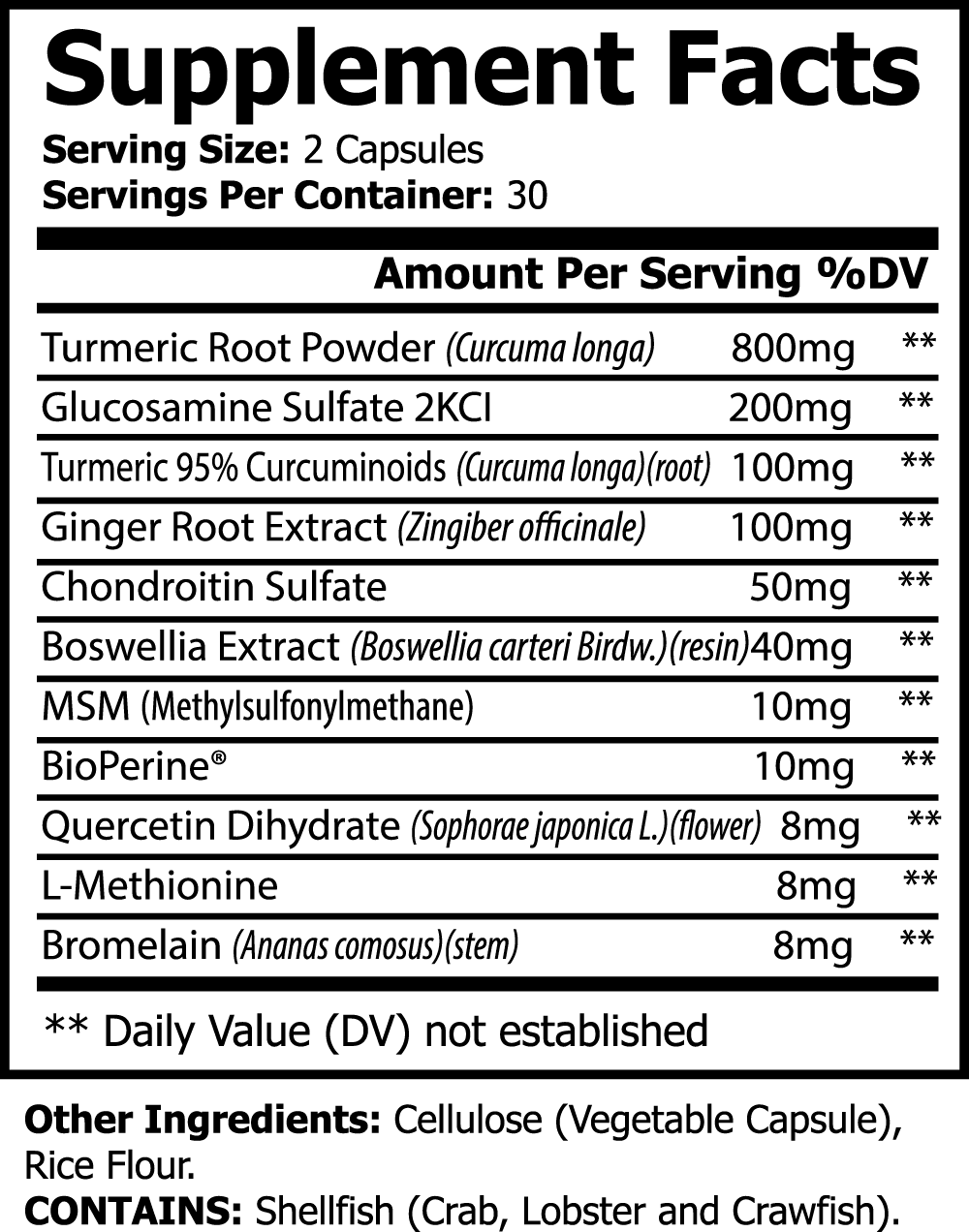 Platinum Turmeric Natural Extracts from MARPE