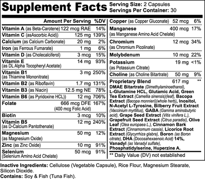 Nootropic Brain & Focus Formula Specialty Supplements from MARPE