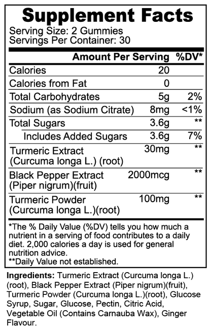 Turmeric Gummies Natural Extracts from MARPE